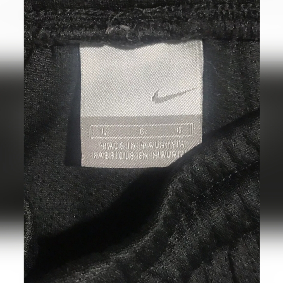 Nike Retro Y2K Large Track Pants Black Red Stripe Mesh Sweatpants - Picture 4 of 9